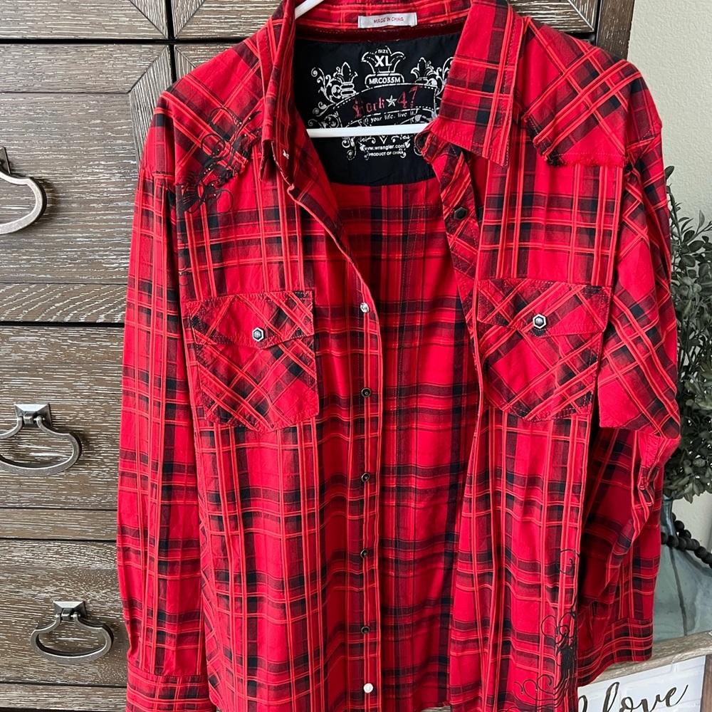 Rock 47 western long sleeve button up. Size xl
